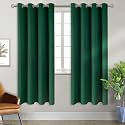 BGment Emerald Green Blackout Curtains for Bedroom 72 Inch Long - 2 Panels
