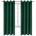 BGment Emerald Green Blackout Curtains for Bedroom 72 Inch Long - 2 Panels
