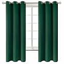 BGment Emerald Green Blackout Curtains for Bedroom 63 Inch Long - 2 Panels