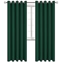 BGment Emerald Green Blackout Curtains for Living Room 84 Inch - 2 Panels
