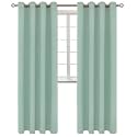 BGment Frosty Green Room Darkening Curtains 95 Inch Long - 2 Panels