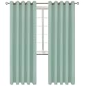 BGment Frosty Green Room Darkening Curtains 84 Inch Long - 2 Panels