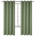 BGment Grass Green Blackout Curtains for Bedroom 72 Inch Long - 2 Panels