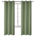 BGment Grass Green Blackout Curtains for Bedroom 72 Inch Long - 2 Panels