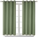 BGment Grass Green Blackout Curtains for Bedroom 45 Inch Long - 2 Panels
