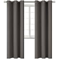 BGment Grey Blackout Curtains for Living Room 84 Inch Long - 2 Panels