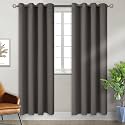 BGment Grey Blackout Curtains for Living Room 96 Inch Long - 2 Panels