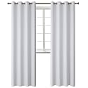 BGment Greyish White Room Darkening Curtains for Living Room - 2 Panels