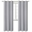 BGment Light Grey Room Darkening Curtains 84 Inch for Living Room 2 Panels