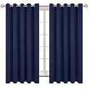 BGment Navy Blue Blackout Curtains for Bedroom 63 Inch Long - 2 Panels