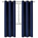 BGment Navy Blue Blackout Curtains for Living Room 84 Inch Long - 2 Panels