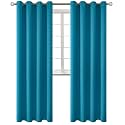 BGment Peacock Blue Blackout Curtains for Living Room 95 Inch - 2 Panels