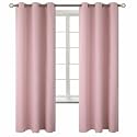 BGment Pink Room Darkening Curtains 72 Inch for Bedroom - 2 Panels