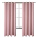 BGment Pink Room Darkening Curtains 72 Inch for Bedroom - 2 Panels