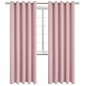 BGment Pink Room Darkening Curtains 84 Inch for Living Room - 2 Panels