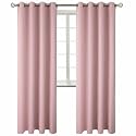 BGment Pink Room Darkening Curtains 84 Inch for Living Room - 2 Panels