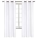BGment Pure White Room Darkening Curtains 72 Inch for Bedroom - 2 Panels