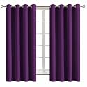 BGment Purple Blackout Curtains for Bedroom 63 Inch Long - 2 Panels