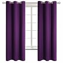 BGment Purple Blackout Curtains for Bedroom 63 Inch Long - 2 Panels