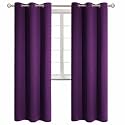 BGment Purple Blackout Curtains for Living Room 84 Inch Long - 2 Panels