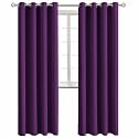 BGment Purple Blackout Curtains for Living Room 84 Inch Long - 2 Panels