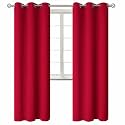 BGment Red Blackout Curtains for Bedroom 72 Inch Long - 2 Panels
