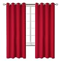 BGment Red Blackout Curtains for Bedroom 72 Inch Long - 2 Panels