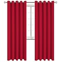 BGment Red Blackout Curtains for Living Room 84 Inch Long - 2 Panels