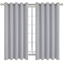 BGment Room Darkening Curtains 63 Inches Long - Grommet Thermal Insulated Drapes Window Treatment Curtains for Bedroom, 2 Panels, 70 x 63 Inch, Light Grey