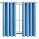 BGment Room Darkening Curtains 63 Inches Long - Grommet Thermal Insulated Drapes Window Treatment Curtains for Bedroom, 2 Panels, 52 x 63 Inch, Sky Blue