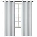 BGment Room Darkening Curtains 72 Inches Long - Grommet Thermal Insulated Drapes Window Treatment Curtains for Bedroom, 2 Panels, 42 x 72 Inch, Greyish White