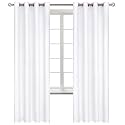 BGment Room Darkening Curtains 72 Inches Long - Grommet Thermal Insulated Drapes Window Treatment Curtains for Bedroom, 2 Panels, 52 x 72 Inch, Pure White