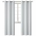 BGment Room Darkening Curtains 84 Inches Long - Grommet Thermal Insulated Drapes Window Treatment Curtains for Bedroom, 2 Panels, 42 x 84 Inch, Greyish White
