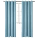 BGment Room Darkening Curtains 84 Inches Long - Grommet Thermal Insulated Drapes Window Treatment Curtains for Bedroom, 2 Panels, 52 x 84 Inch, Greyish Blue