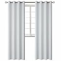 BGment Room Darkening Curtains 95 Inches Long - Grommet Thermal Insulated Drapes Window Treatment Curtains for Bedroom, 2 Panels, 52 x 95 Inch, Greyish White
