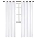 BGment Room Darkening Curtains 95 Inches Long - Grommet Thermal Insulated Drapes Window Treatment Curtains for Bedroom, 2 Panels, 52 x 95 Inch, Pure White