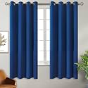 BGment Royal Blue Blackout Curtains for Bedroom 63 Inch Long - 2 Panels