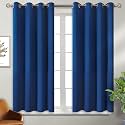 BGment Royal Blue Blackout Curtains for Bedroom 54 Inch Long - 2 Panels