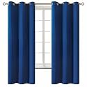 BGment Royal Blue Blackout Curtains for Bedroom 63 Inch Long - 2 Panels
