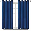 BGment Royal Blue Blackout Curtains for Bedroom 45 Inch Long - 2 Panels