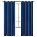 BGment Royal Blue Blackout Curtains for Bedroom 72 Inch Long - 2 Panels