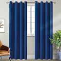 BGment Royal Blue Blackout Curtains for Living Room 96 Inch Long - 2 Panels