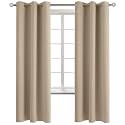 BGment Sand Room Darkening Curtains 72 Inch for Bedroom - 2 Panels