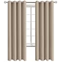 BGment Sand Room Darkening Curtains 72 Inch for Bedroom - 2 Panels