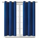 BGment Short Curtains for Small Window 45 Inch Long - Royal Blue 2 Panels
