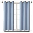 BGment Short Curtains for Small Window 45 Inch Long - Spa Blue 2 Panels