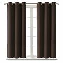 BGment Short Curtains for Small Window 45 Inch Long - Brown 2 Panels
