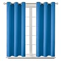 BGment Short Curtains for Small Window 45 Inch Long - Classic Blue 2 Panels
