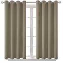 BGment Short Curtains for Small Window 45 Inch Long - Cocoa 2 Panels