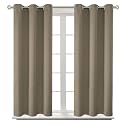 BGment Short Curtains for Small Window 45 Inch Long - Cocoa 2 Panels